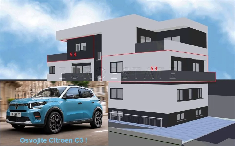 Varaždin: NOVOGRADNJA, 5-soban dvoetažni stan, 143 m2, A+ energetski razred