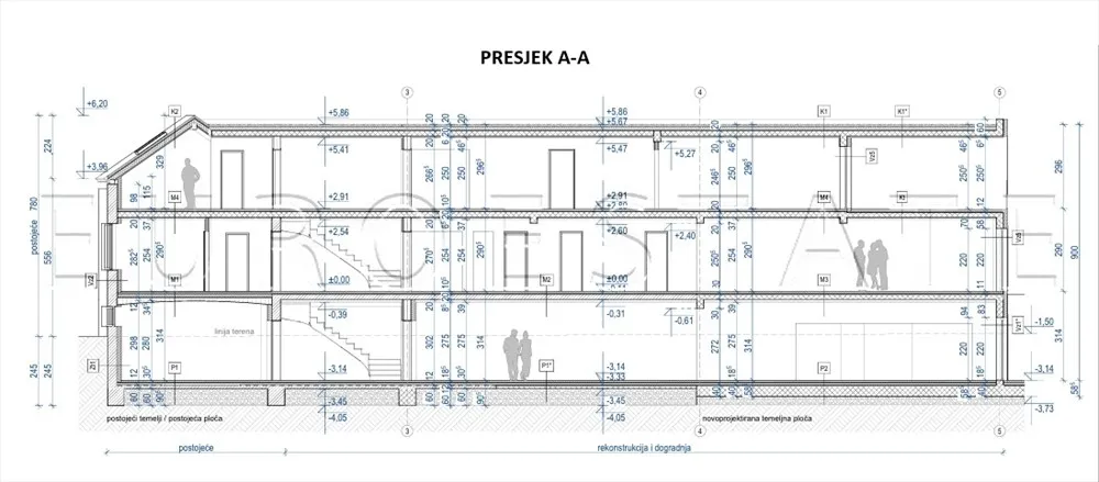 varaždin - centar: projekt moderne urbane zgrade sa 6 stambenih jedinica - slika 28