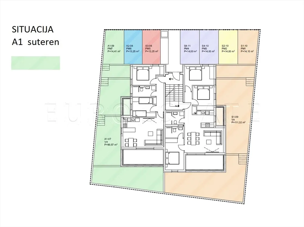 šimuni: nov, 3-sobni apartman + parking i vrt, 95.29 m2 - slika 22