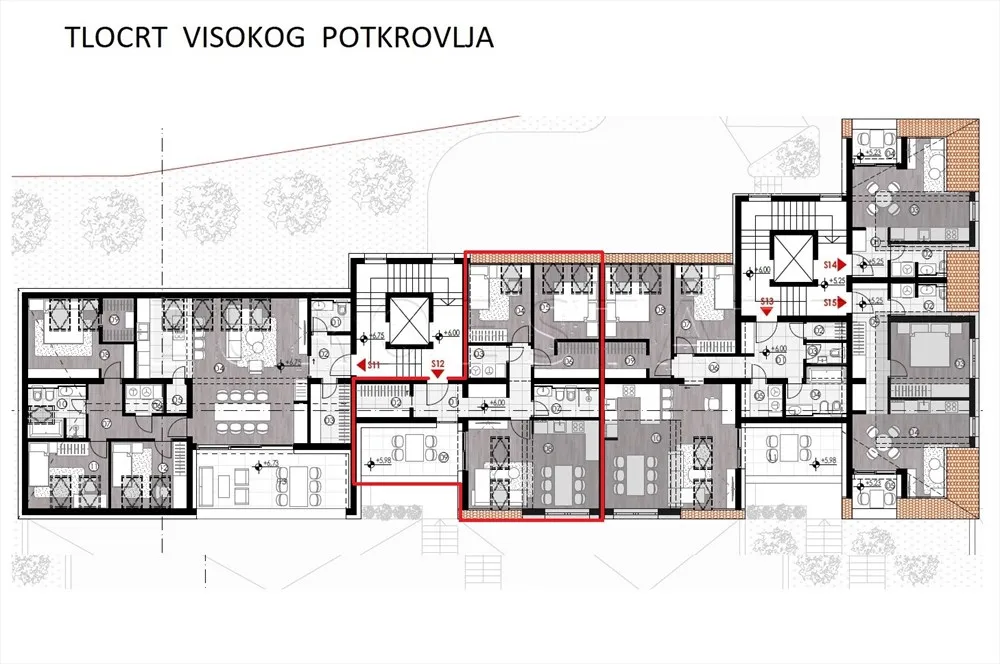 ludbreg: novogradnja, 3-sobni stan, 70.74 m2, visoko potkrovlje - slika 8