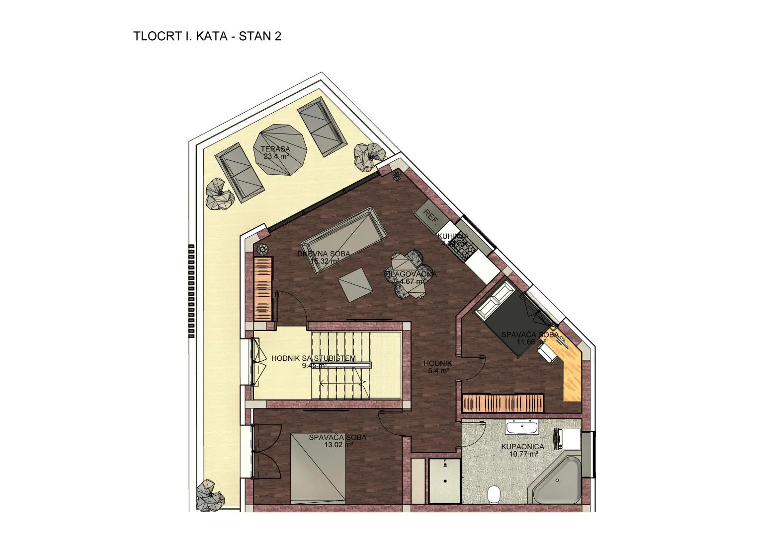 varaždin - okolica: novogradnja, 3-sobni stan na 1.katu, 137 m2 nkp - slika 28