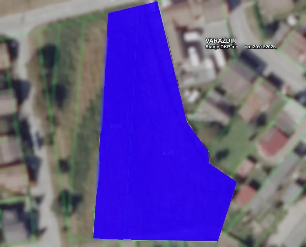 Varaždin: investicijsko građevinsko zemljište površine 4672 m2 - Texas