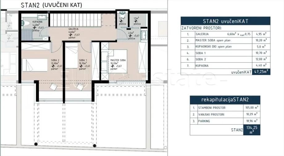 varaždin - centar: luksuzna novogradnja, 3-etažni stan, visoki roh-bau, 138.70 m2 nkp - slika 17
