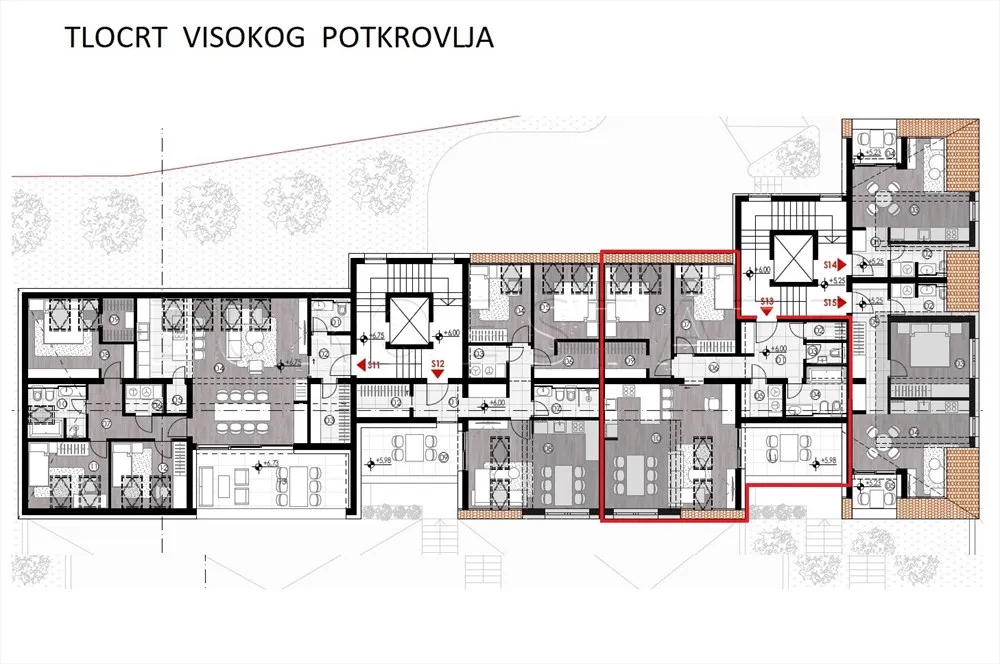 ludbreg: novogradnja, 3-sobni stan, 76.65 m2, visoko potkrovlje - slika 11