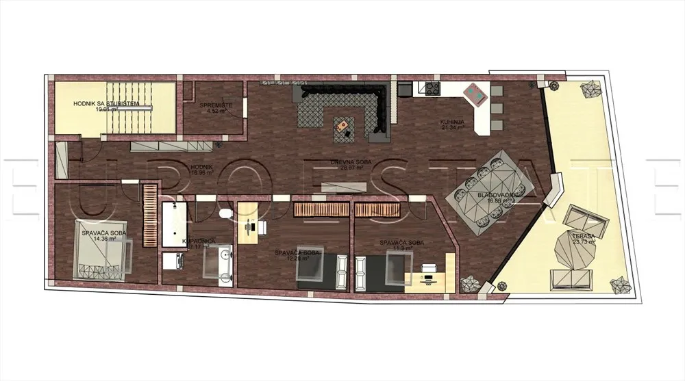 varaždin - okolica: novogradnja, 4-sobni stan na 2. katu, 140 m2 - slika 27