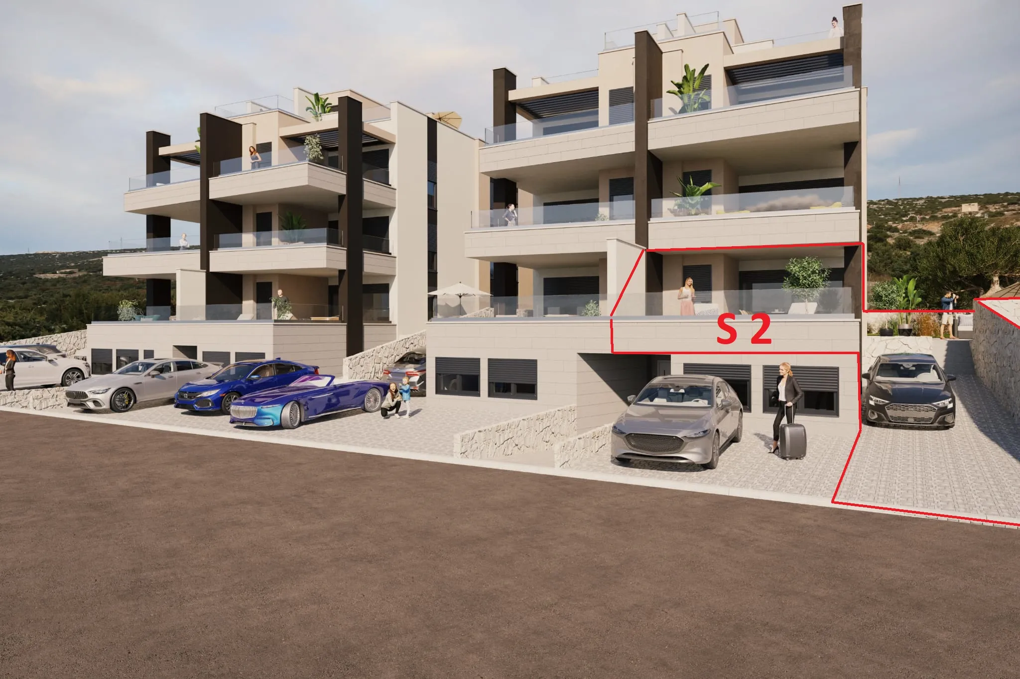 šimuni: nov, 3-sobni stan, prizemlje, neto 116,63 m2, bruto 270,97 m2 - slika 4