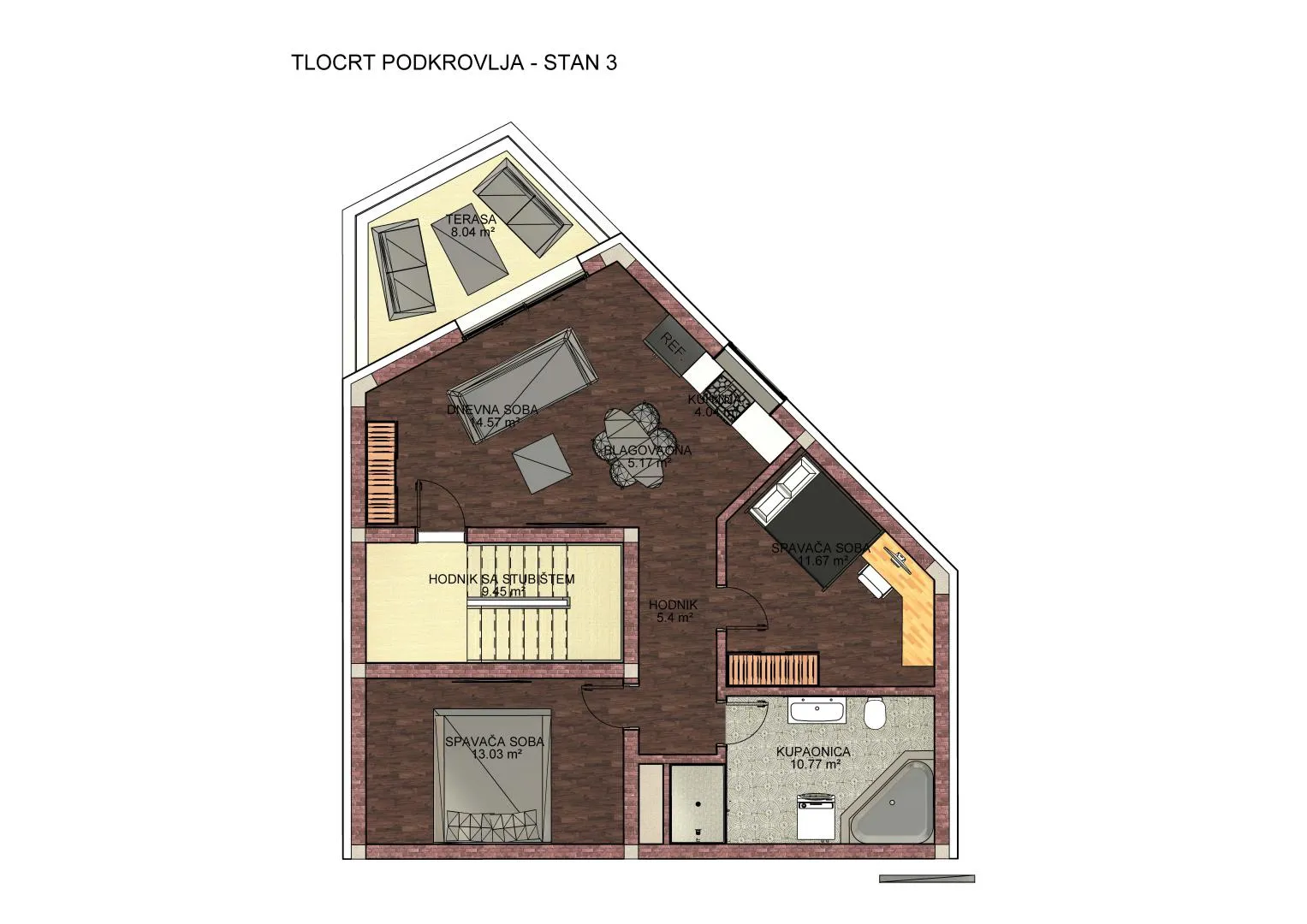 varaždin - okolica: novogradnja, 4-sobni stan u potkrovlju, 140 m2 nkp - slika 26