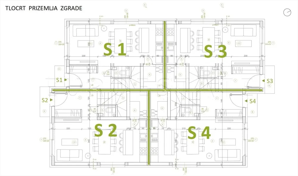 sračinec: novogradnja, dvoetažni 3-sobni stan od 81.47 m2 sa vrtom od 87 m2 i 2 parkirna mjesta - slika 5