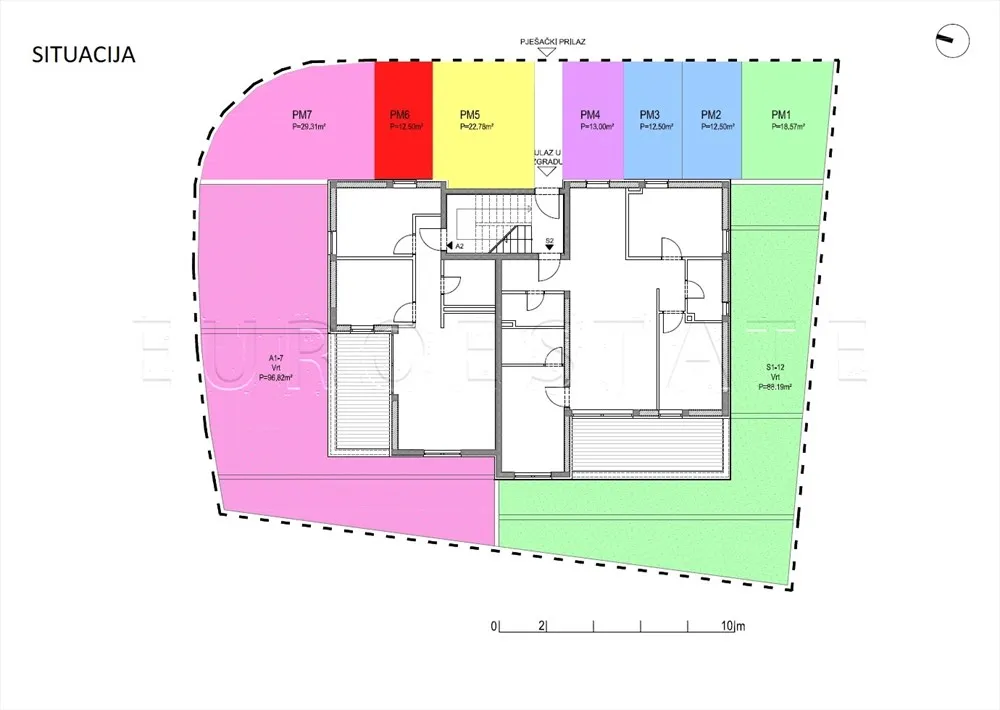 šimuni: nov, 4 - sobni stan, 121.93 m2 + vrt i parking, bruto 214.28 m2 - slika 28