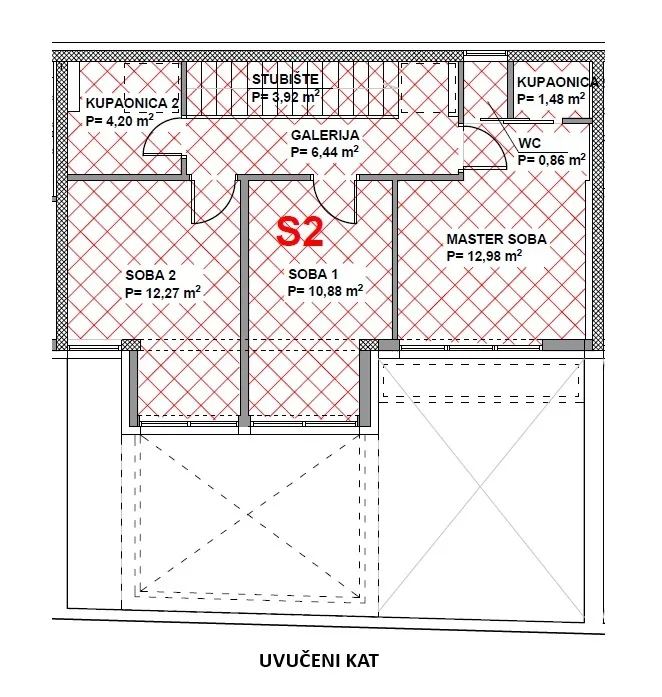 varaždin - centar: luksuzna novogradnja, 3-etažni stan, visoki roh-bau, 138.70 m2 nkp - slika 15