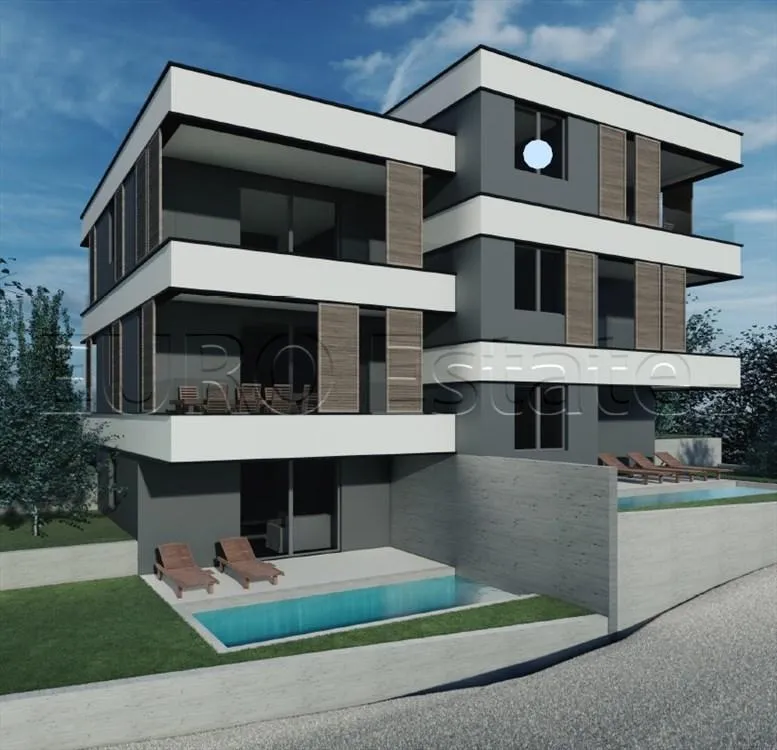 šimuni: novogradnja, 4-sobni apartman + 2 parkinga, 96.15 m2 - slika 2