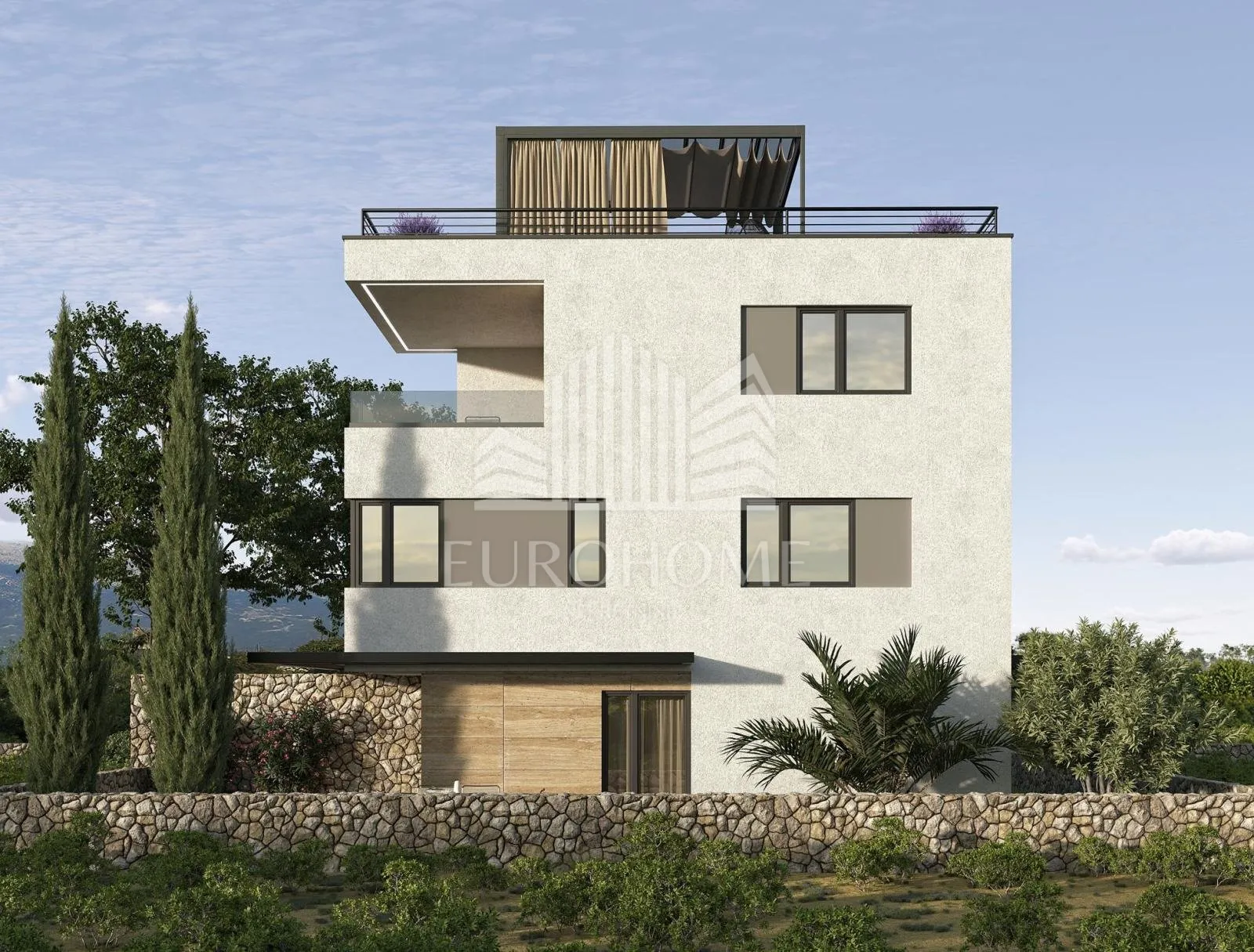 pag, mandre, luksuzni penthouse, 100m2 rooftop. top lokacija. pogled - slika 2