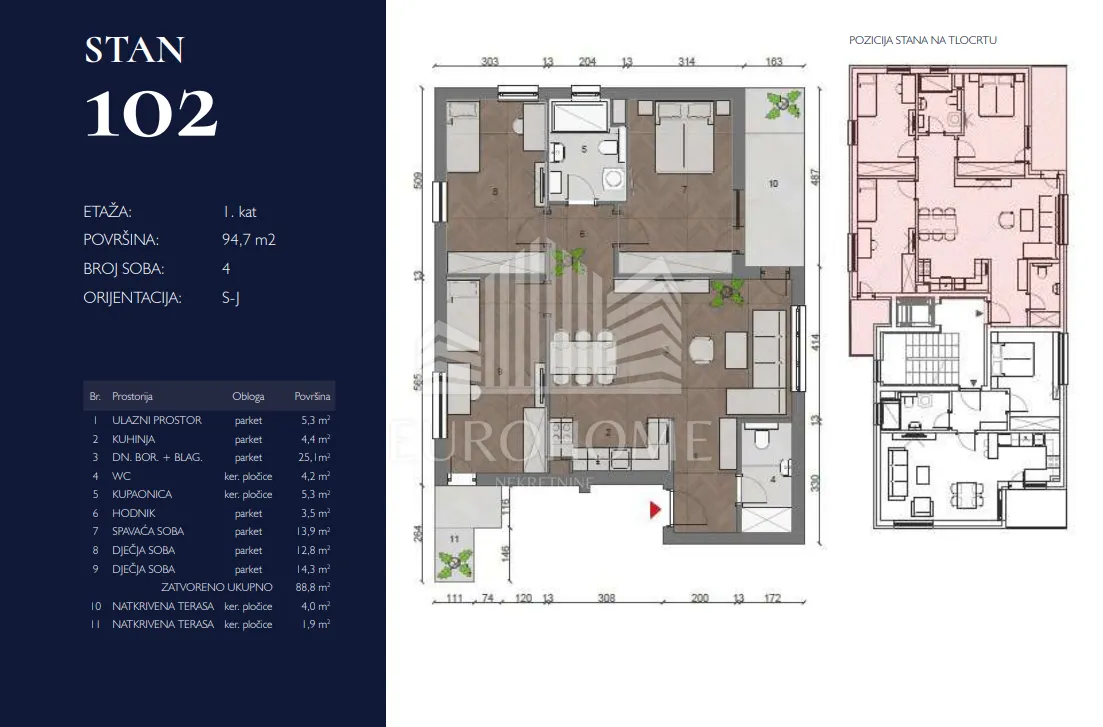 novogradnja novi zagreb - buzin - četverosoban stan 95m2 - slika 4