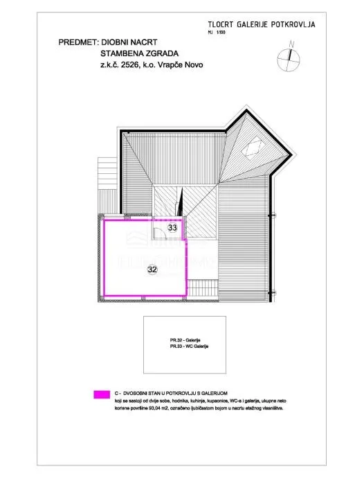 črnomerec, dvosoban stan, 93 m2 - slika 13