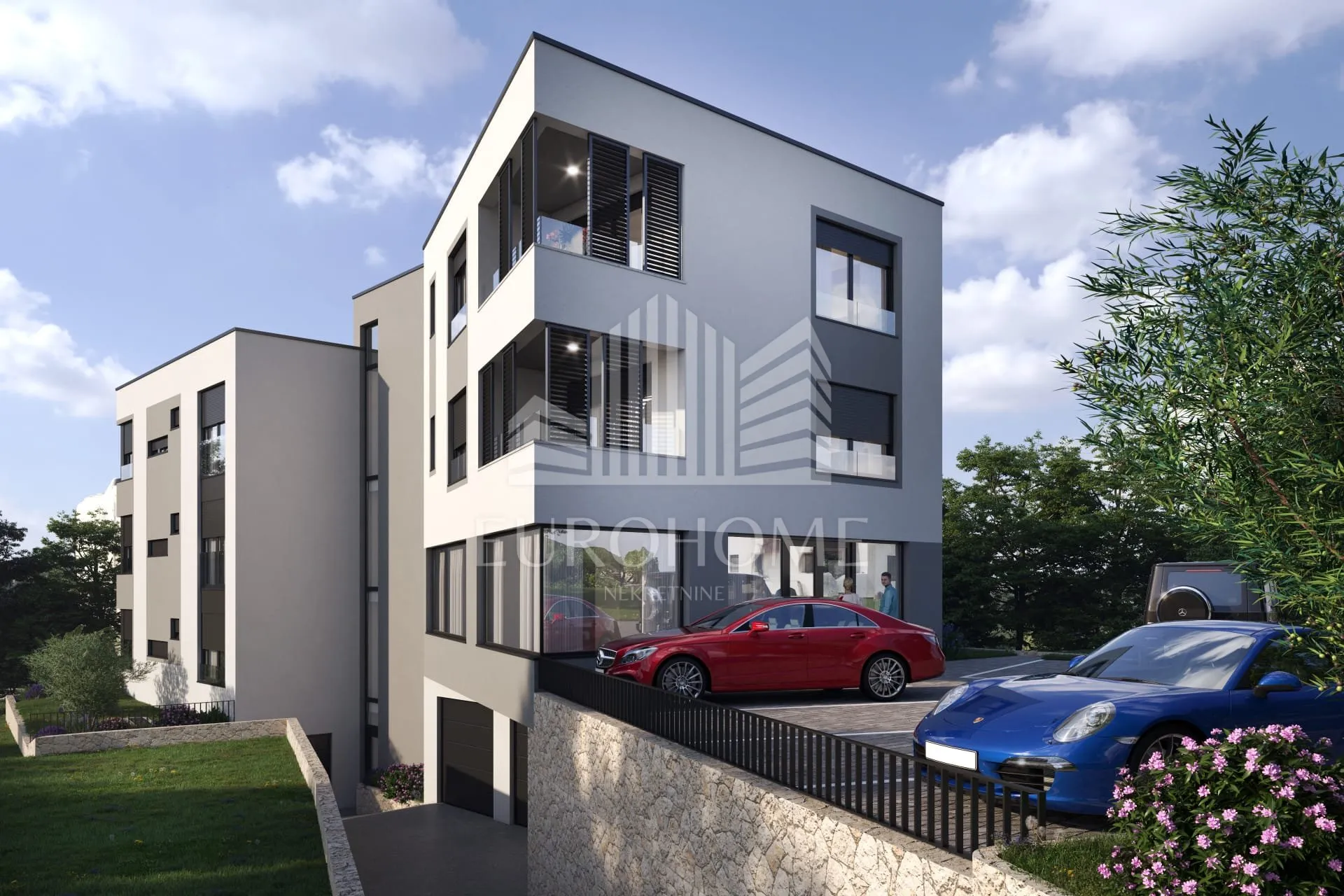 Zadar, Belafuža, novogradnja, poslovni prostor u prizemlju,79 m2
