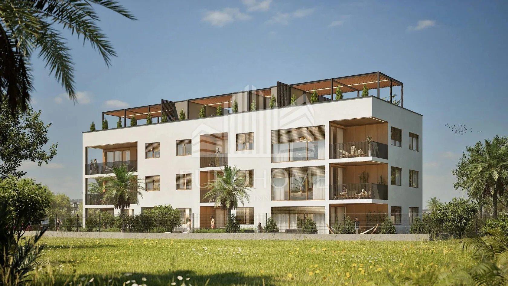 ZADAR, NIN- Novogradnja, trosoban stan u prizemlju, 100,09m2