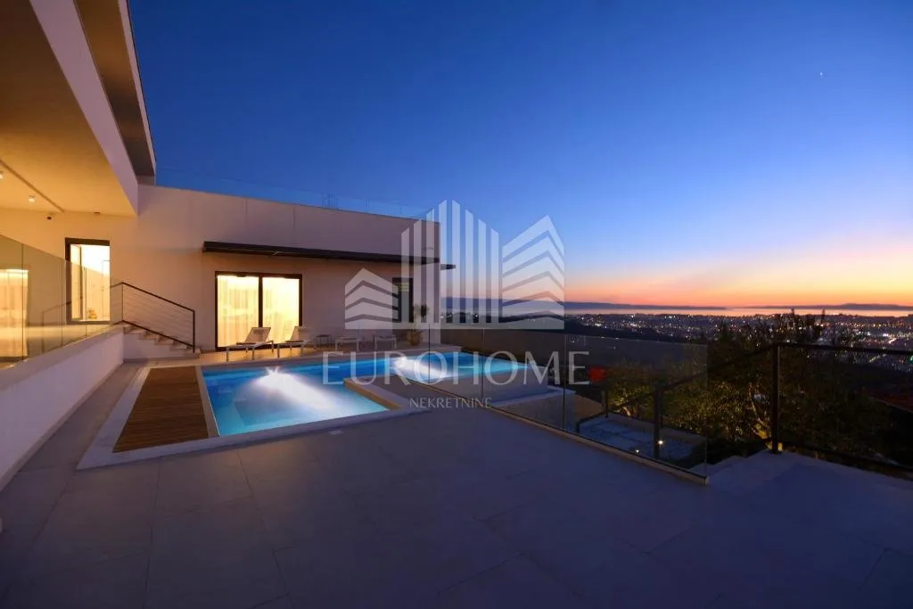 SPLIT, MODERNA VILLA, Panoramski pogled, 223m2 - Klis