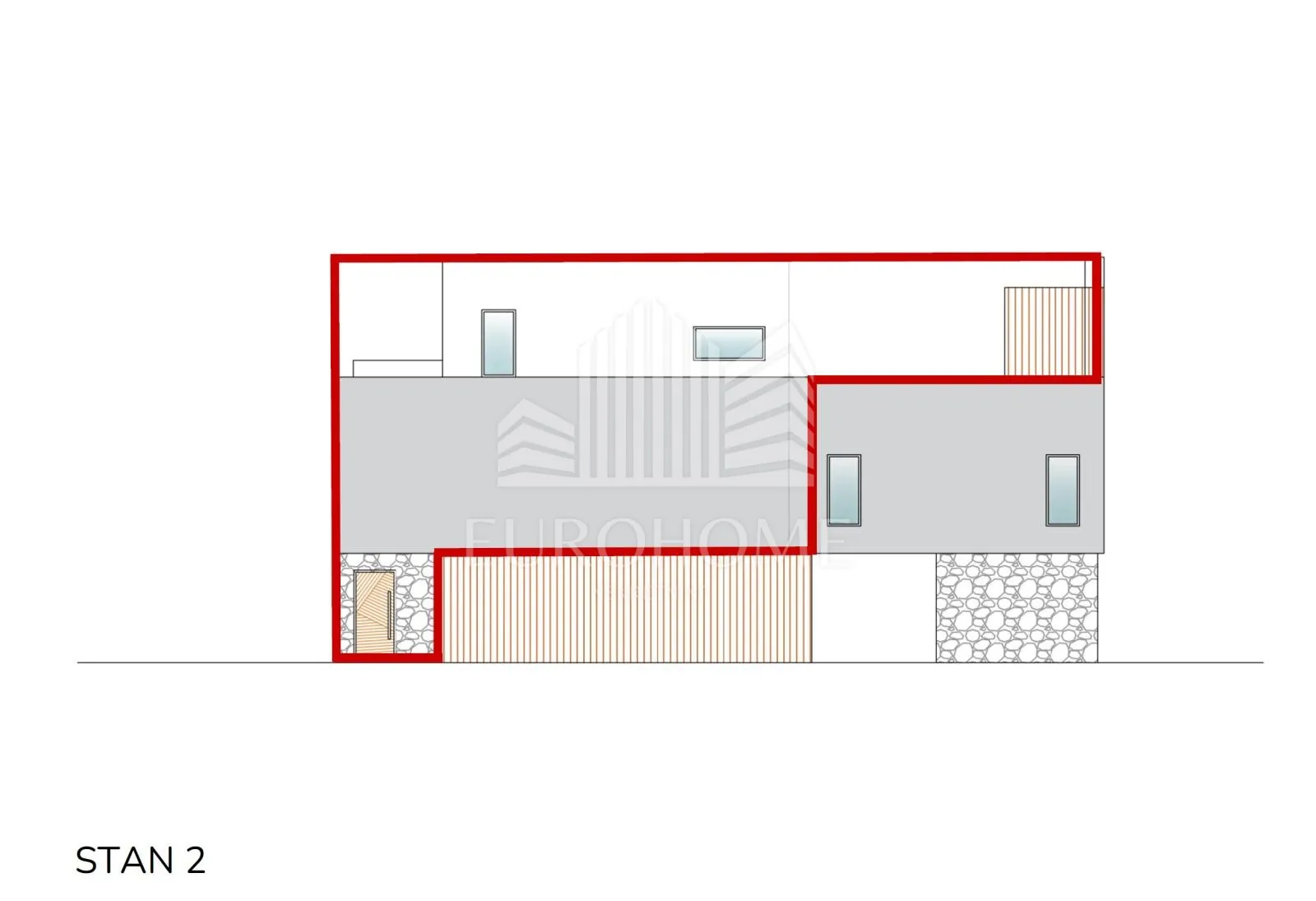 vodice- dvoetažni trosoban stan u novogradnji, 121.00 m2 - slika 14