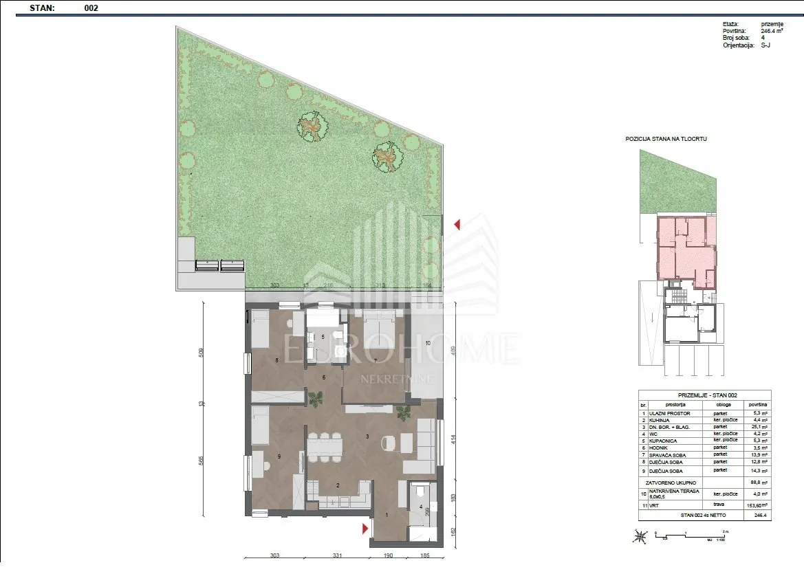 novogradnja novi zagreb - buzin - četverosoban stan 120m2 sa vrtom + vpm + garaža - slika 5