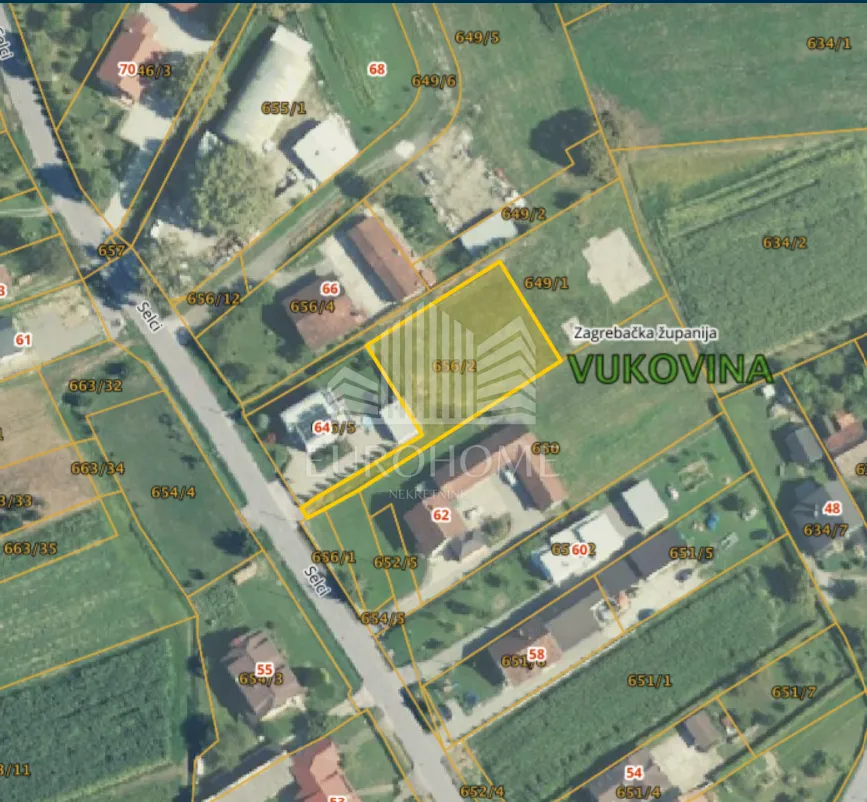 okuje, vukovina: građevinsko zemljište 1188 m² s pristupnim putem i infrastrukturom - slika 2