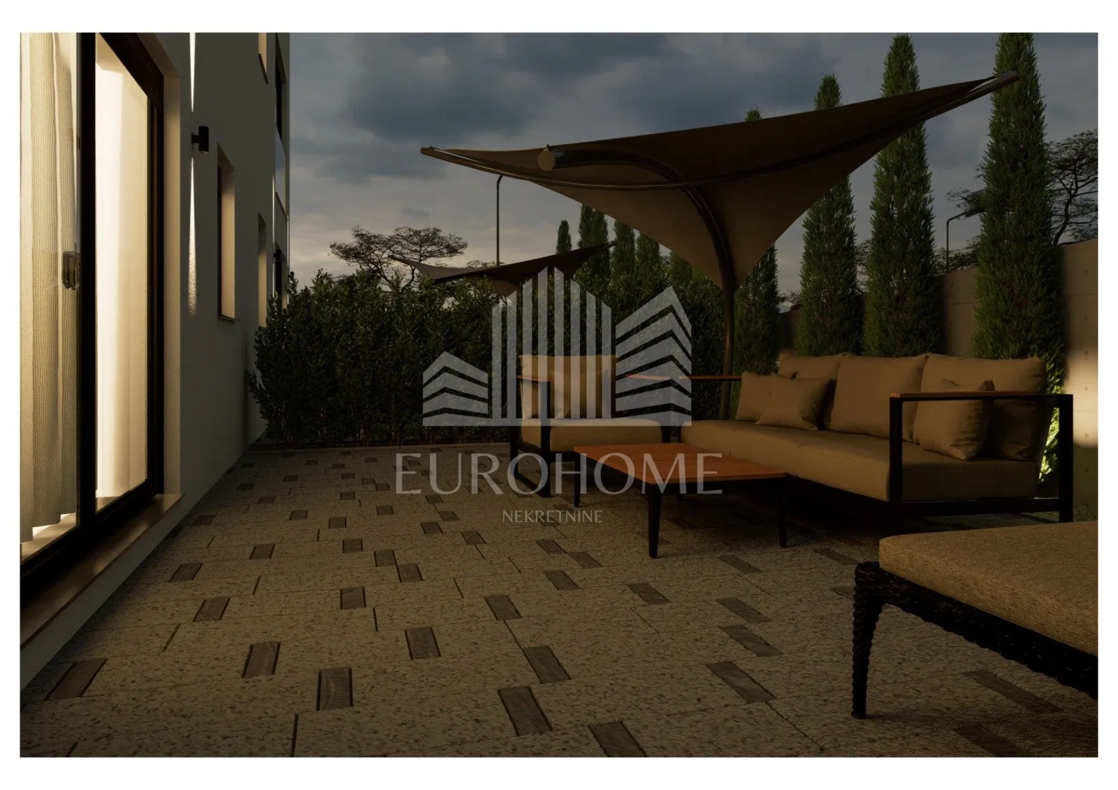 trosoban stan s vrtom u novogradnji - vir, 49.48 m², 450 m od plaže - slika 10
