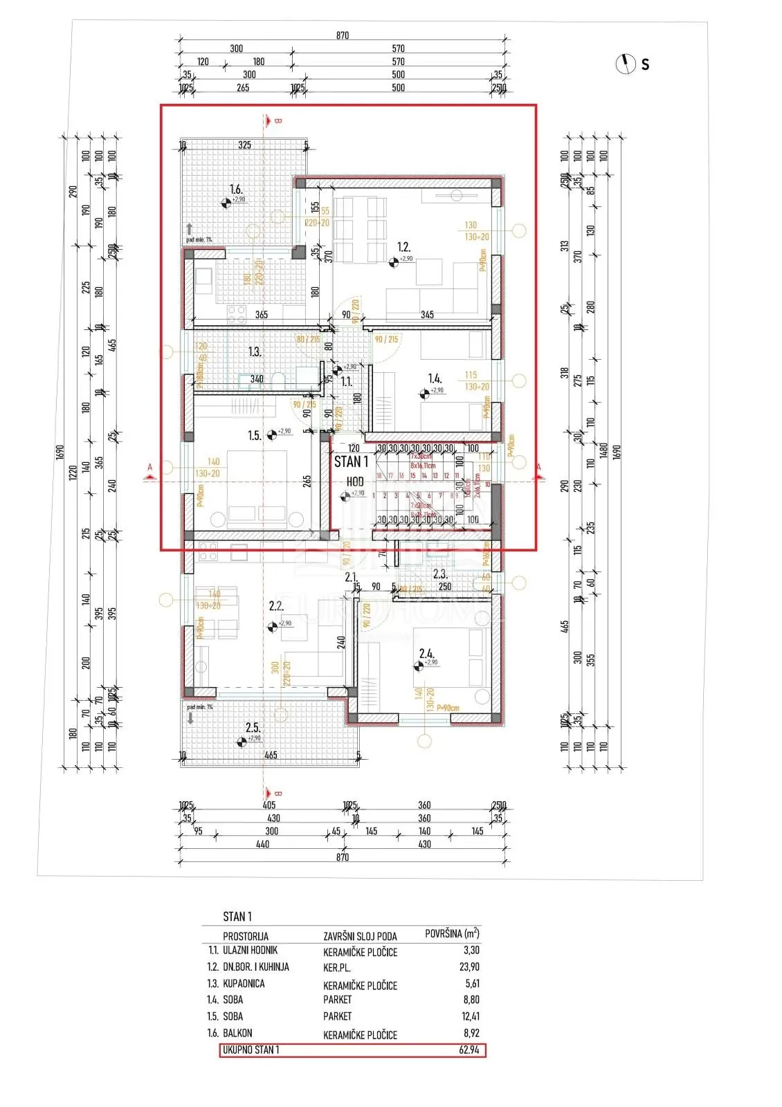 šibenik- grebaštica- novogradnja 63 m², 200 m od mora - slika 13