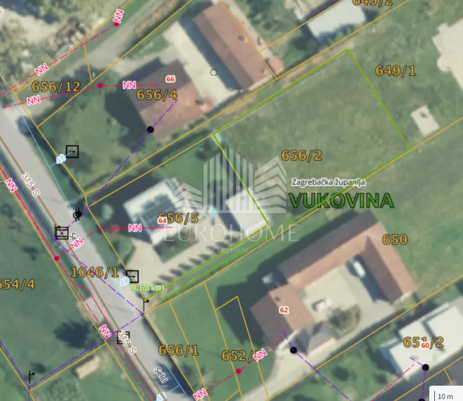 okuje, vukovina: građevinsko zemljište 1188 m² s pristupnim putem i infrastrukturom - slika 3