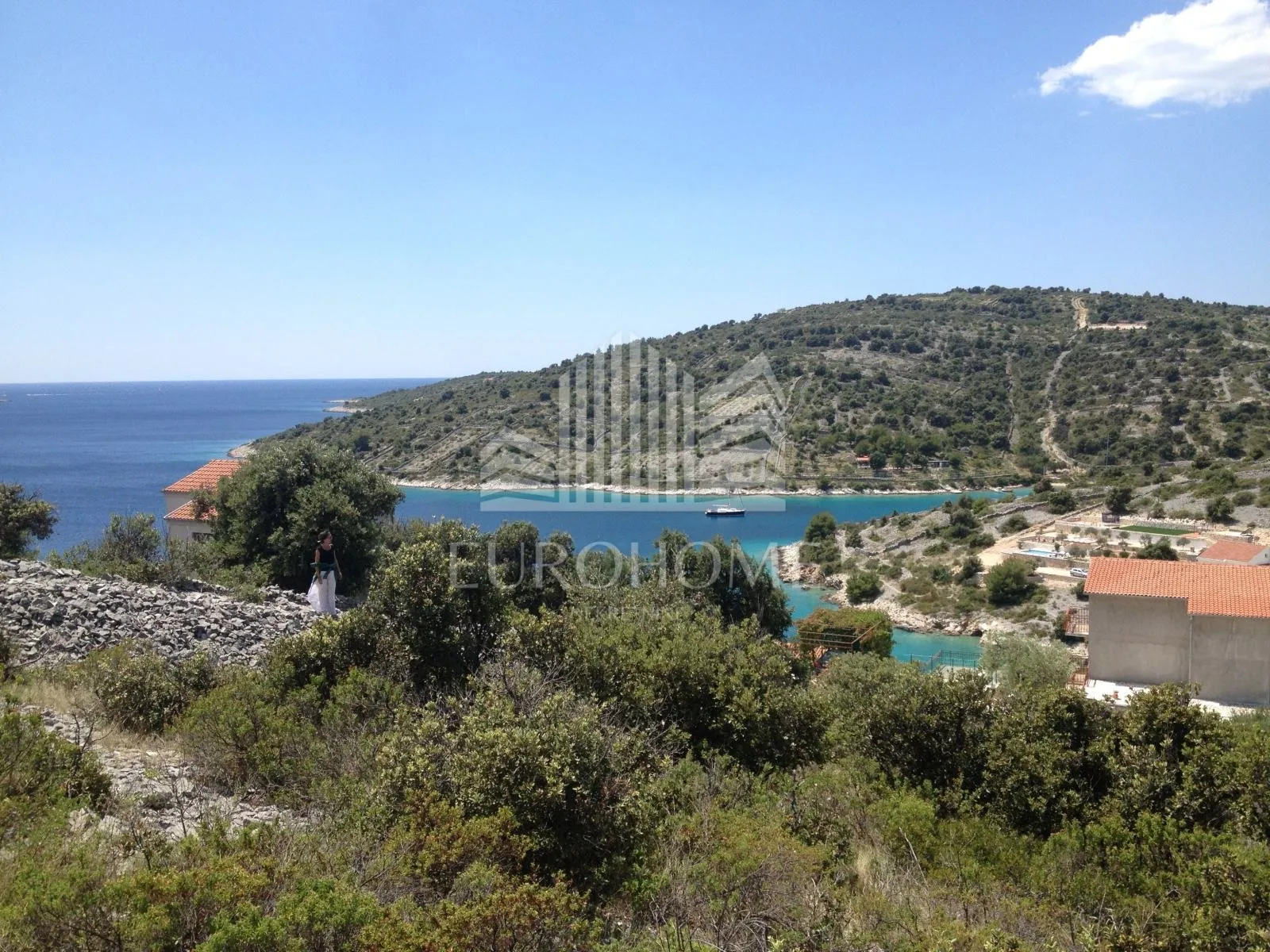 SEVID-MARINA- Građevinsko zemljište s projektom 1.500m2 - Sevid, Marina
