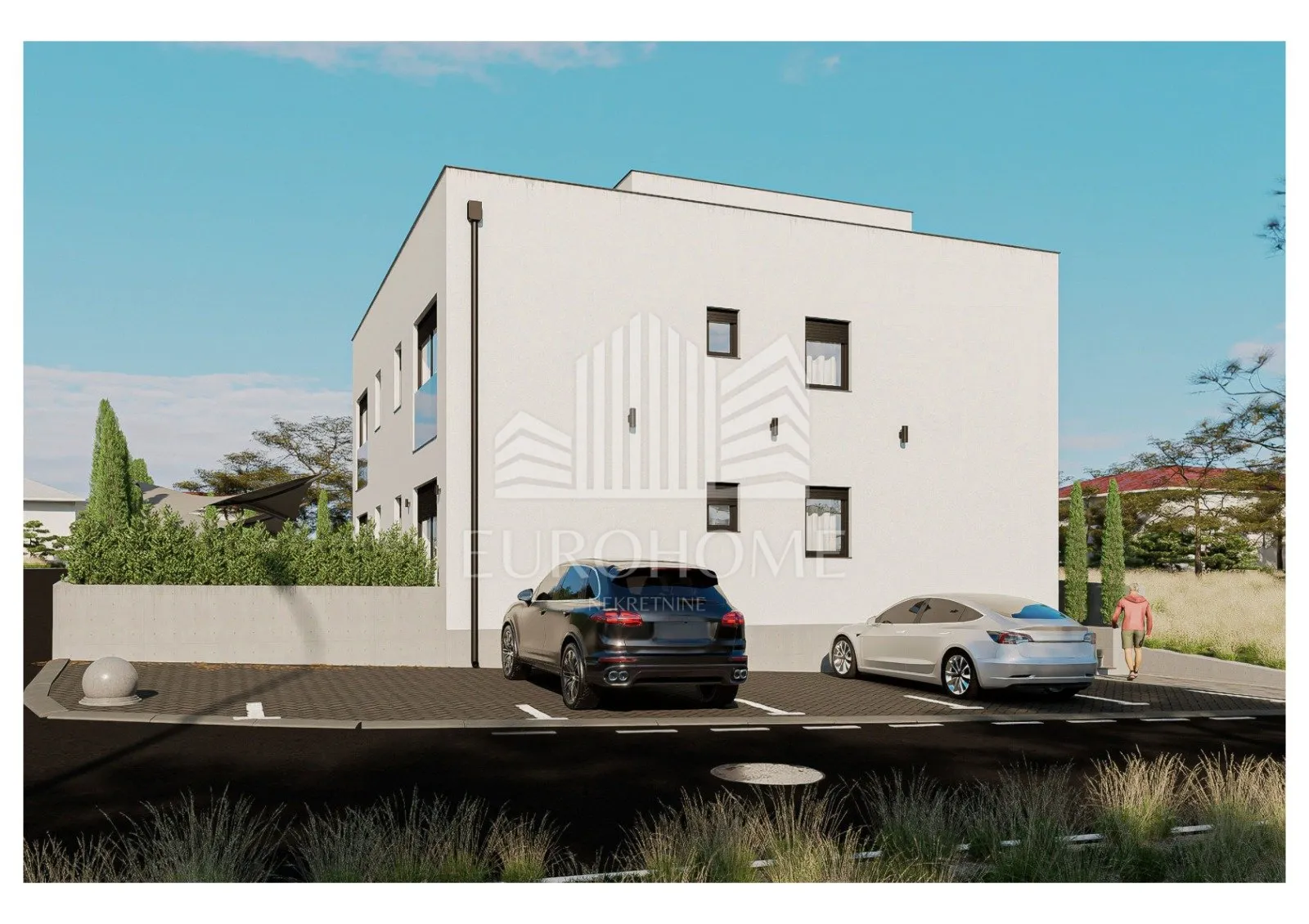 trosoban stan s vrtom u novogradnji - vir, 49.48 m², 450 m od plaže - slika 4