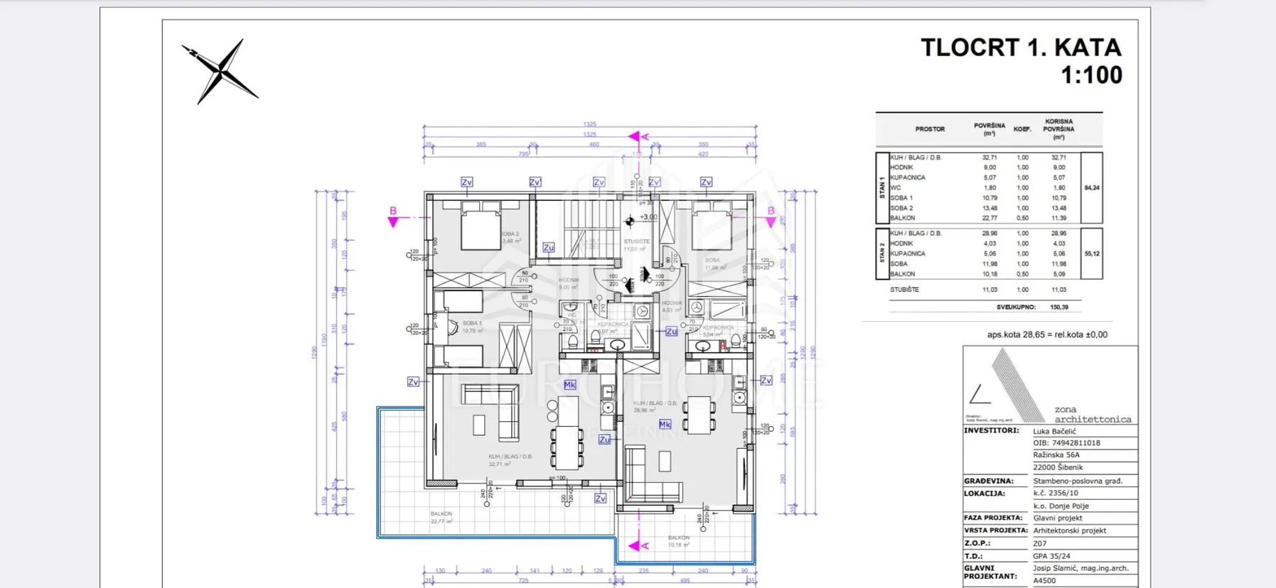 šibenik, top prilika | 2 spavaće sobe | 20 m² terasa - slika 12