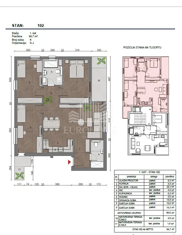 novogradnja novi zagreb - buzin - četverosoban stan 95m2 - slika 5