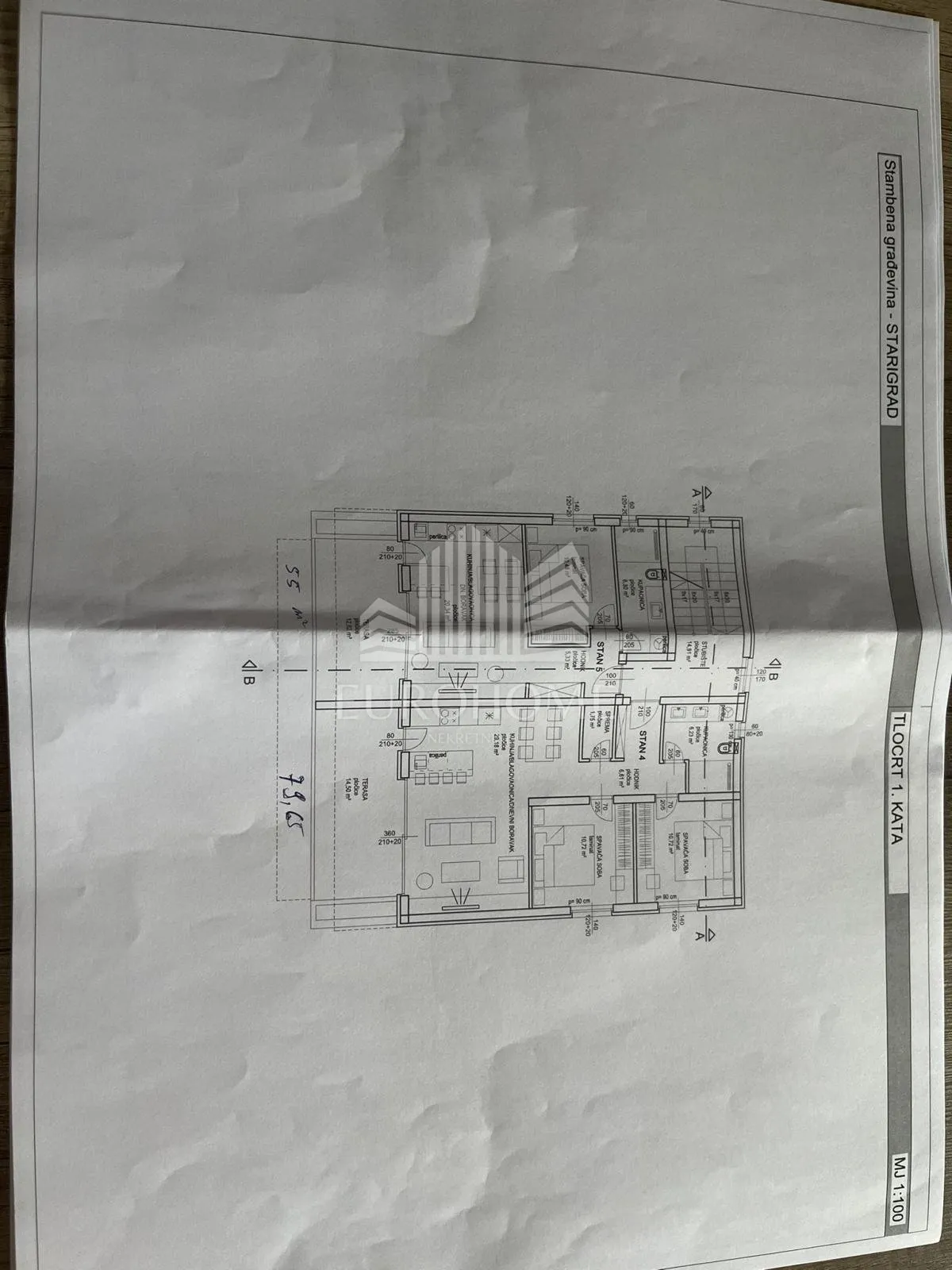 starigrad, građevinsko zemljište 750 m² s idejnim projektom za 6 stanova - slika 10