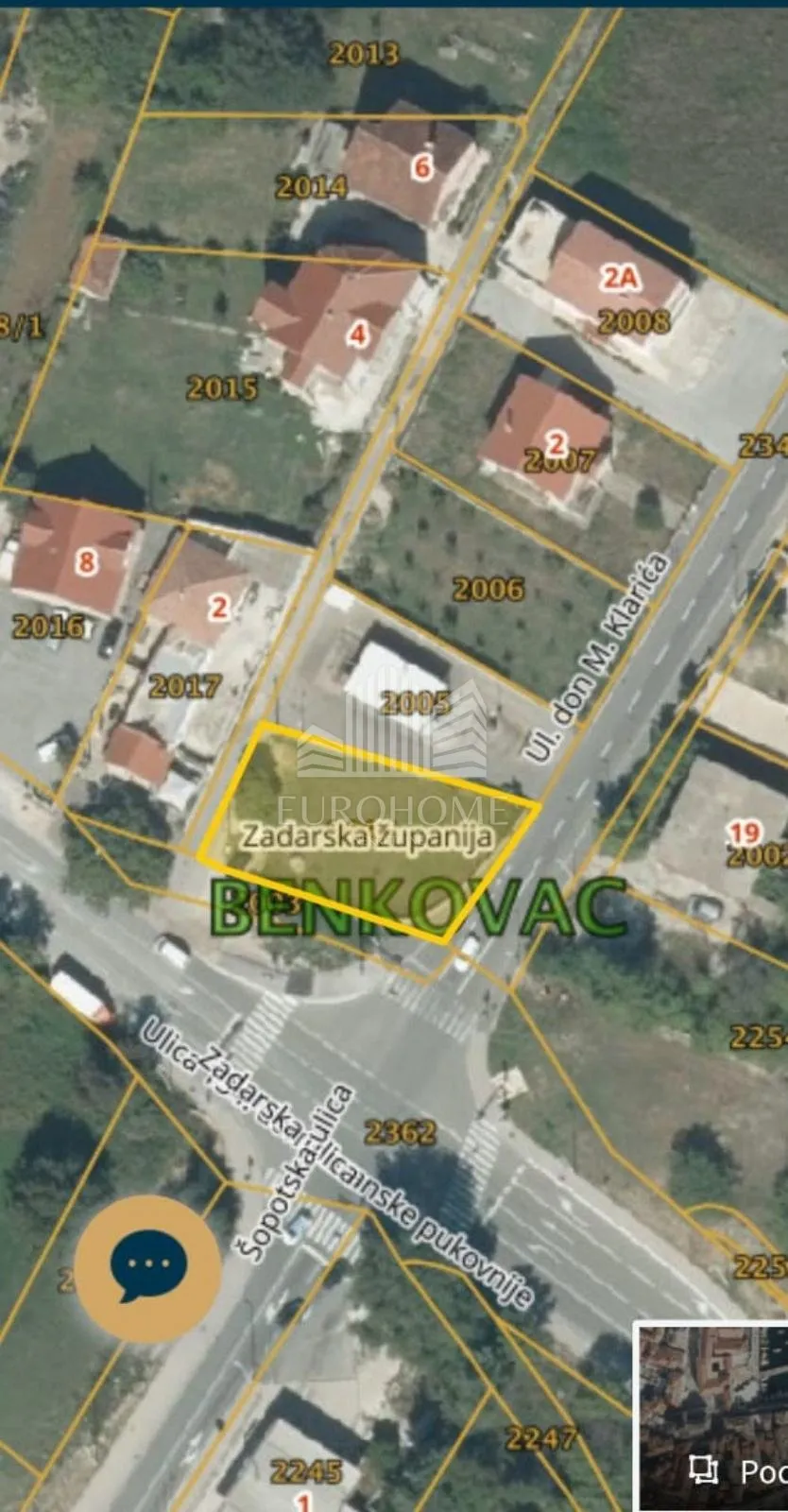 ZADAR, Benkovac, Građevinsko zemljište, 602m2