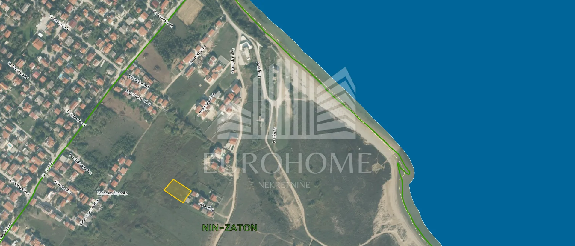 nin-ninske vodice građevinsko zemljište 1255m2 - slika 2