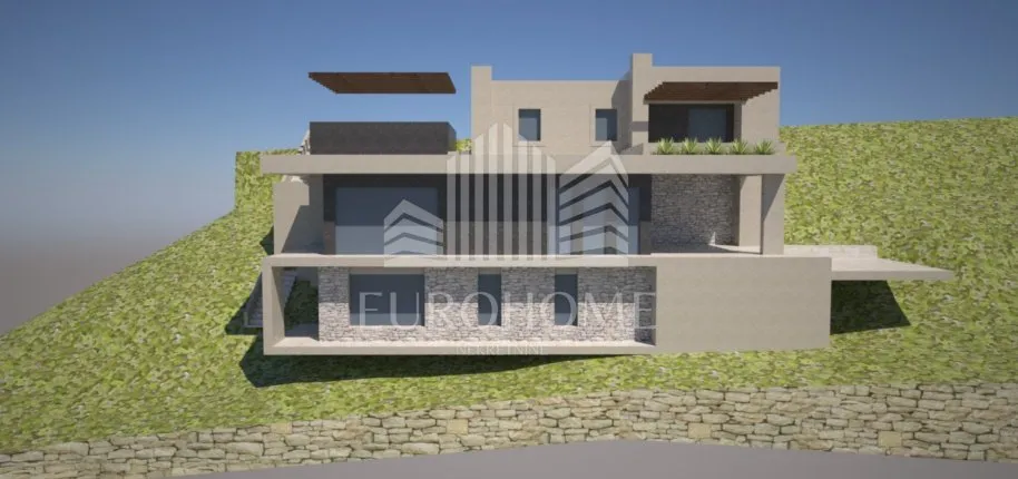 Sali, Zemljište s projektom i plaćenom građevinskom dozvolom,30m od mora