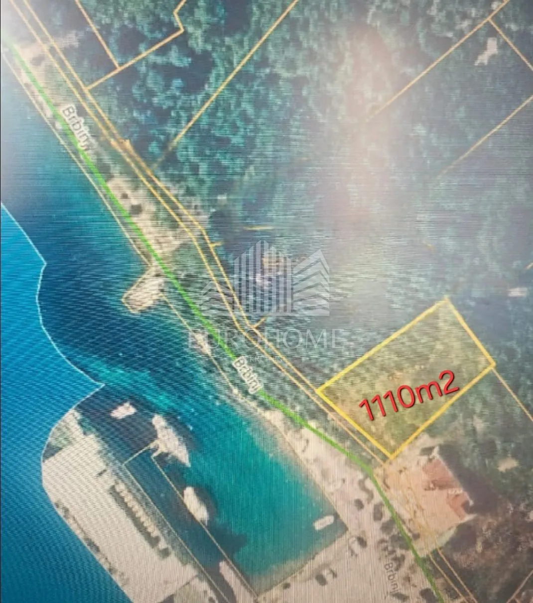 građevinsko zemljište, 1.red do mora,1110 m2,brbinj,dugi otok - slika 2