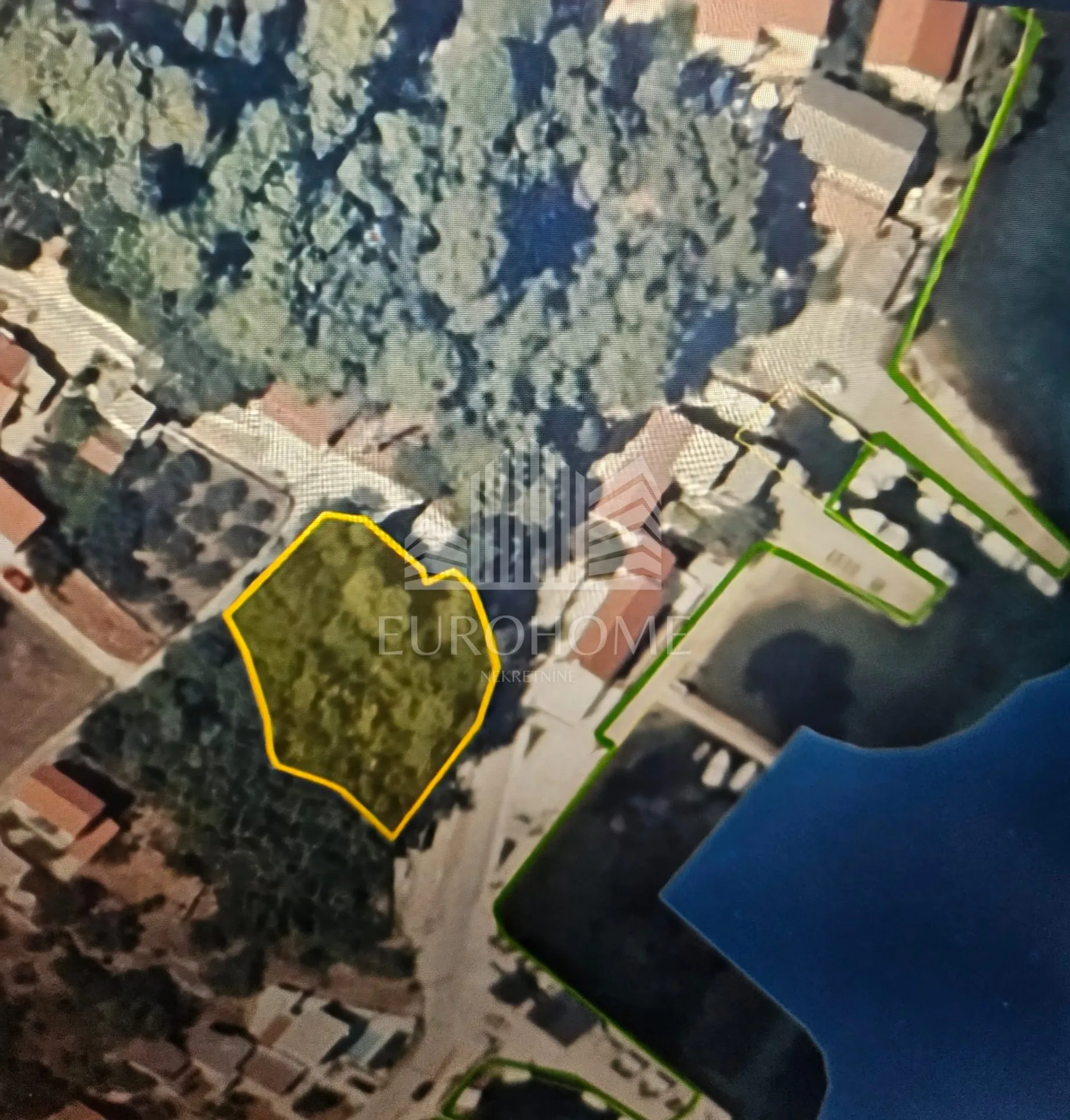 Lukoran, Ekskluzivna prodaja terena 1.red do mora, 1015m2! - Lukoran, Preko