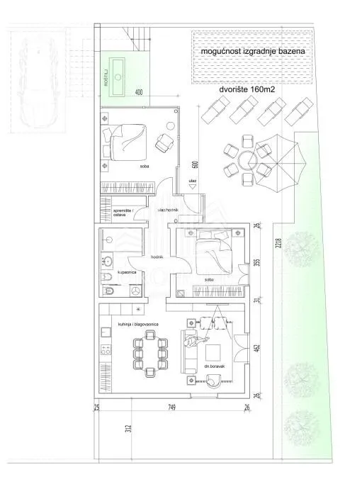 novogradnja 3s, 84 m2+160 m2 vrt,gračani-podsljeme - slika 5