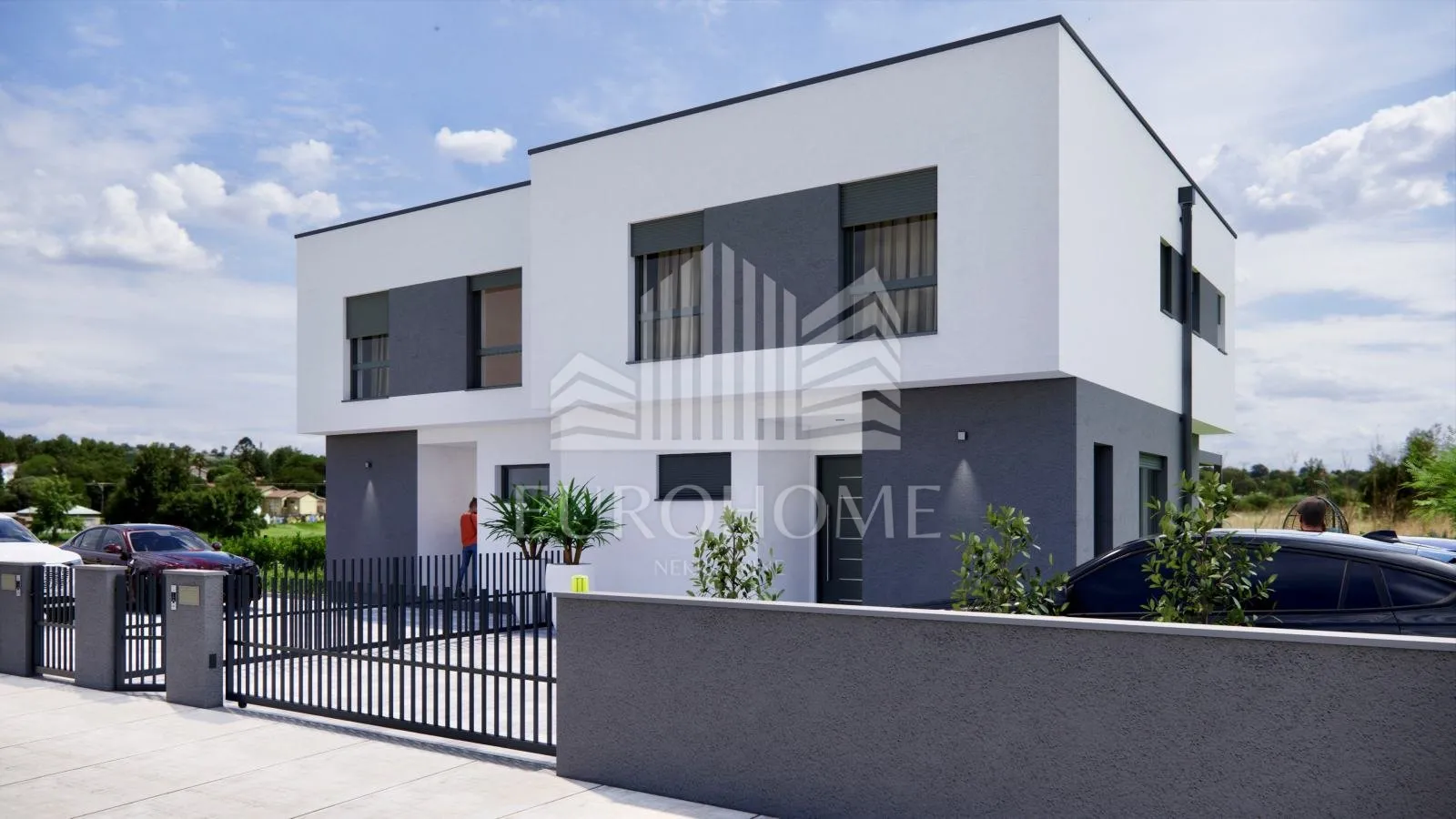 NOVOGRADNJA – Moderna dvojna kuća 128 m², 2 PPM, vrt, Brezovica - Brezovica, Zagreb