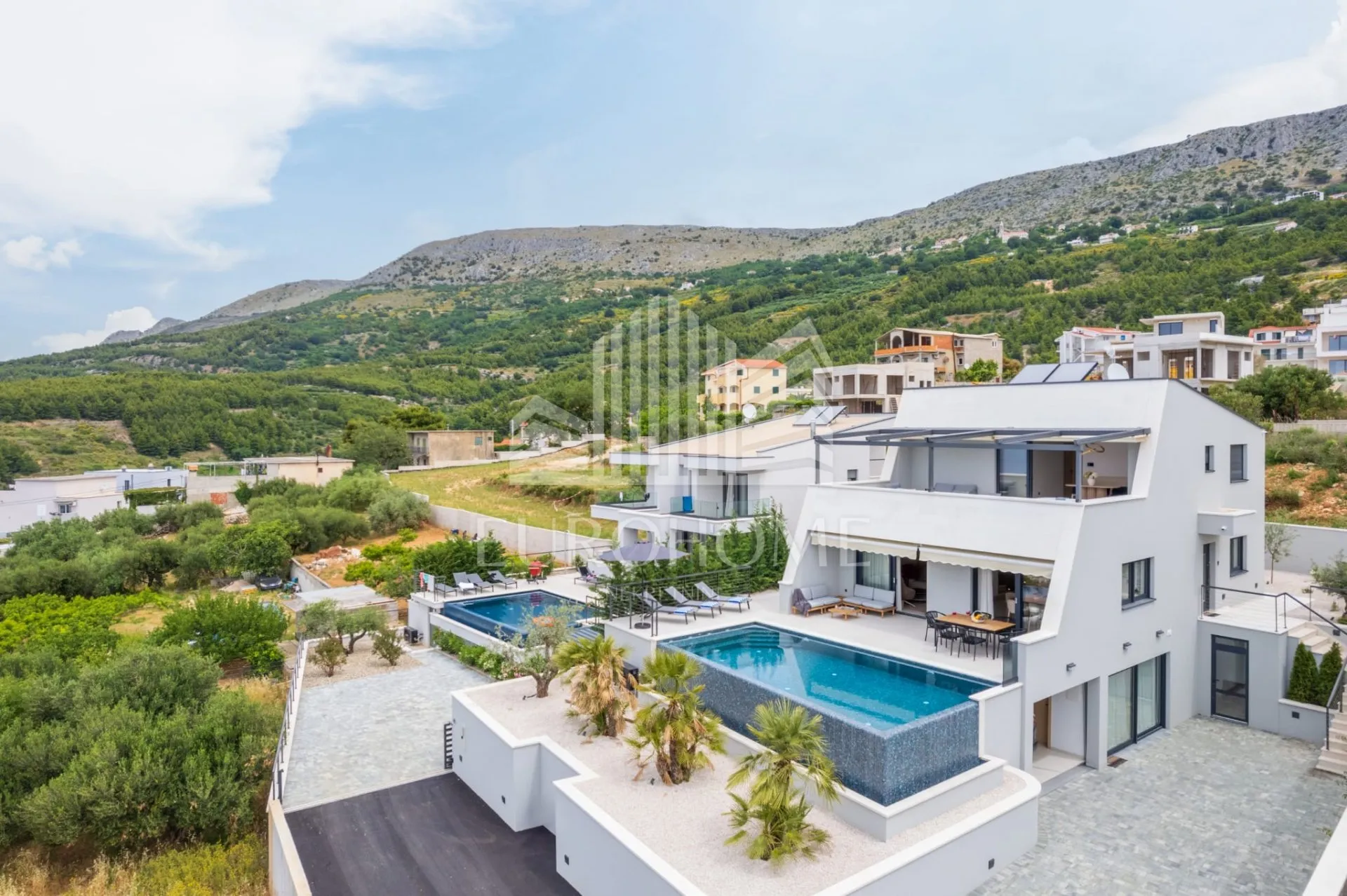 SPLIT, PODSTRANA, urbana Villa s bazenom, pogled na more - Podstrana - Grljevac, Podstrana