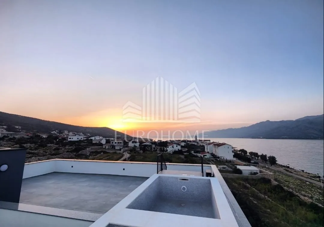 vinjerac, luksuzan penthouse odmah useljiv, 257m2, - prvi red do mora! - slika 9