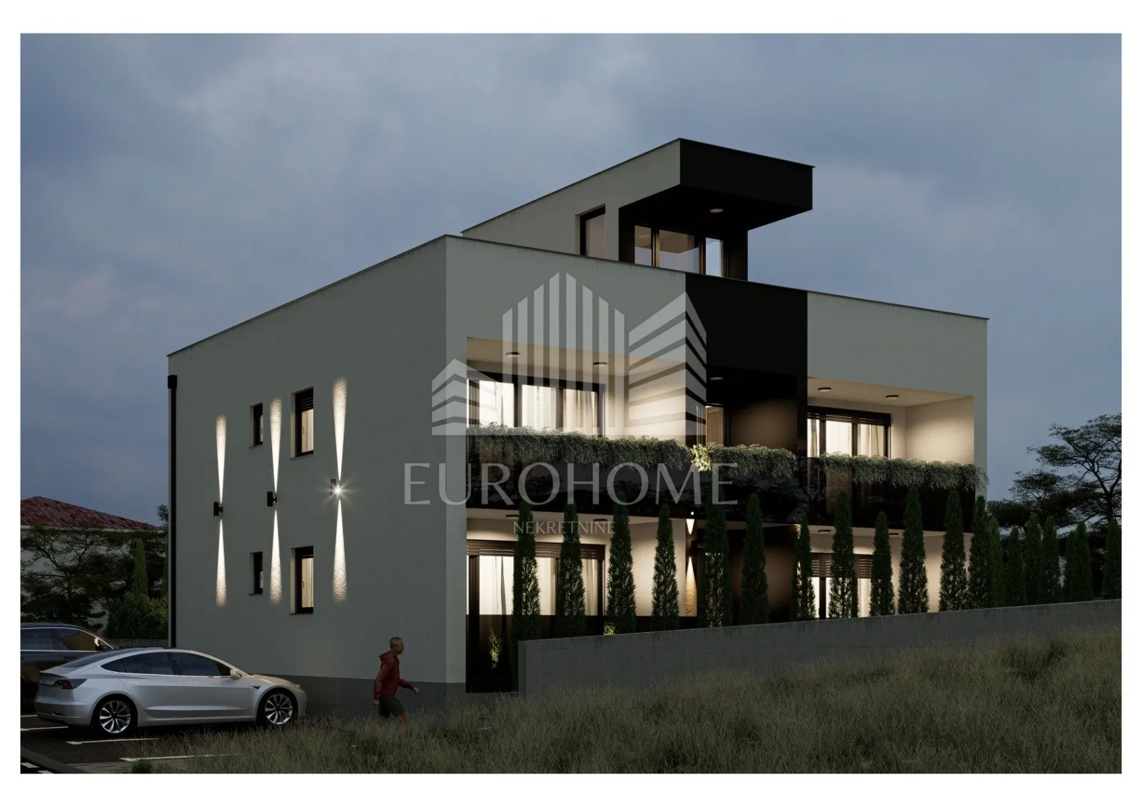 trosoban stan s vrtom u novogradnji - vir, 49.48 m², 450 m od plaže - slika 7
