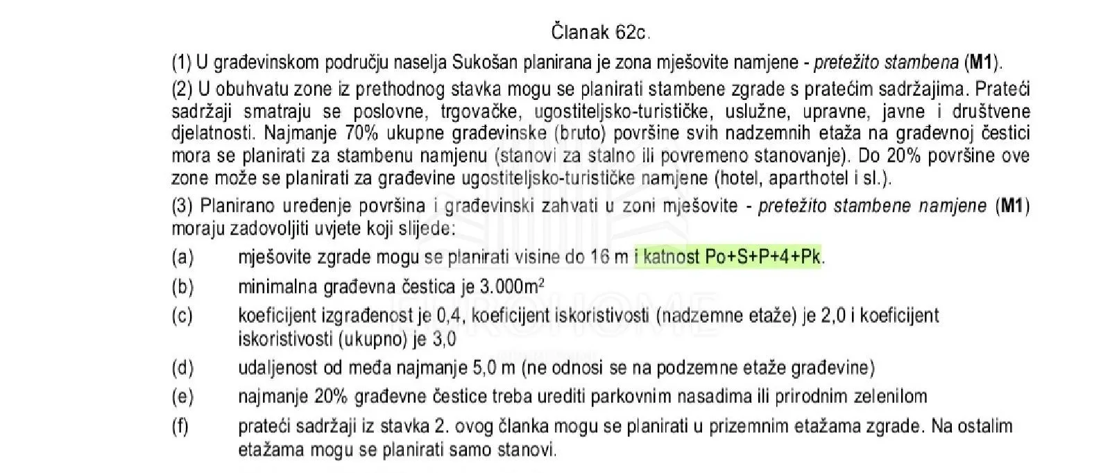 sukošan, marina, građevinsko, sukošan, 3269 m2, katnost po+s+p+4+pk - slika 3