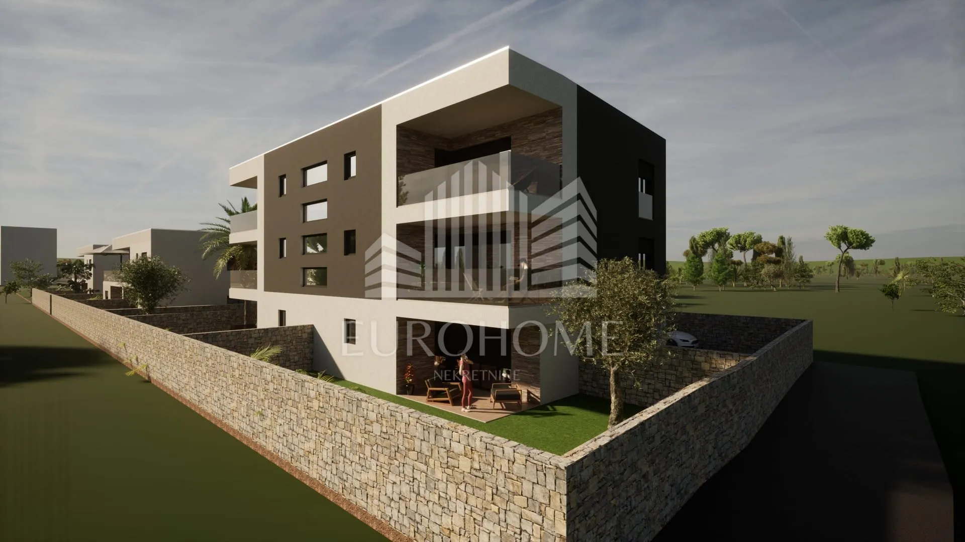 privlaka, sabunike, novogradnja, trosobni stan 77,99m2+parking - slika 2