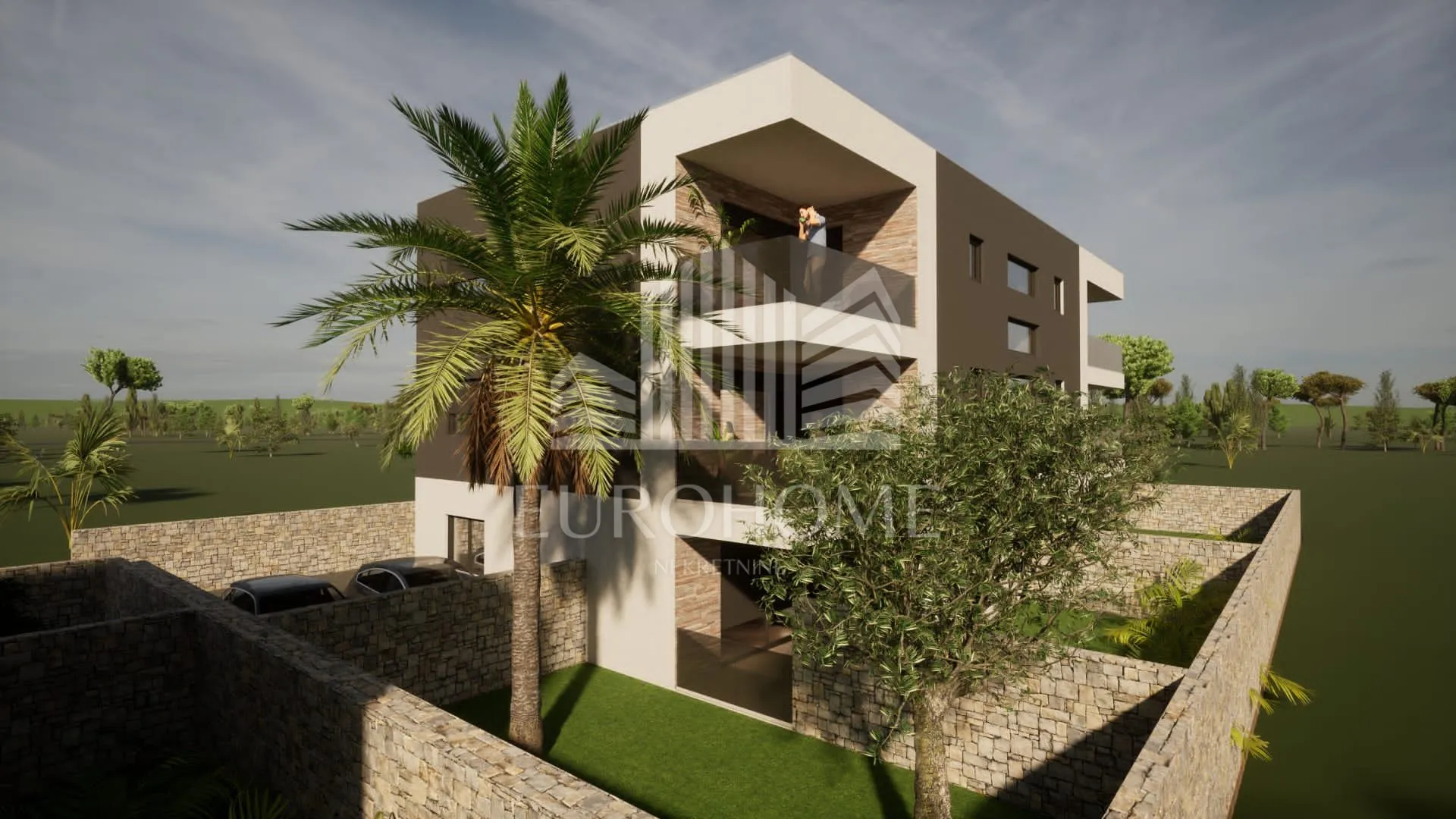 Privlaka, Sabunike, novogradnja, trosobni stan 77,99m2+parking - Sabunike, Privlaka
