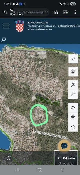 trogir, građevinsko zemljište na čiovu, 770 m² s pogledom - slika 2