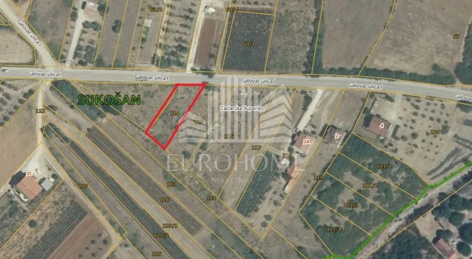 zadar, građevinsko zemljište 768 m², galovac, u blizini zadra i sukošan - slika 7