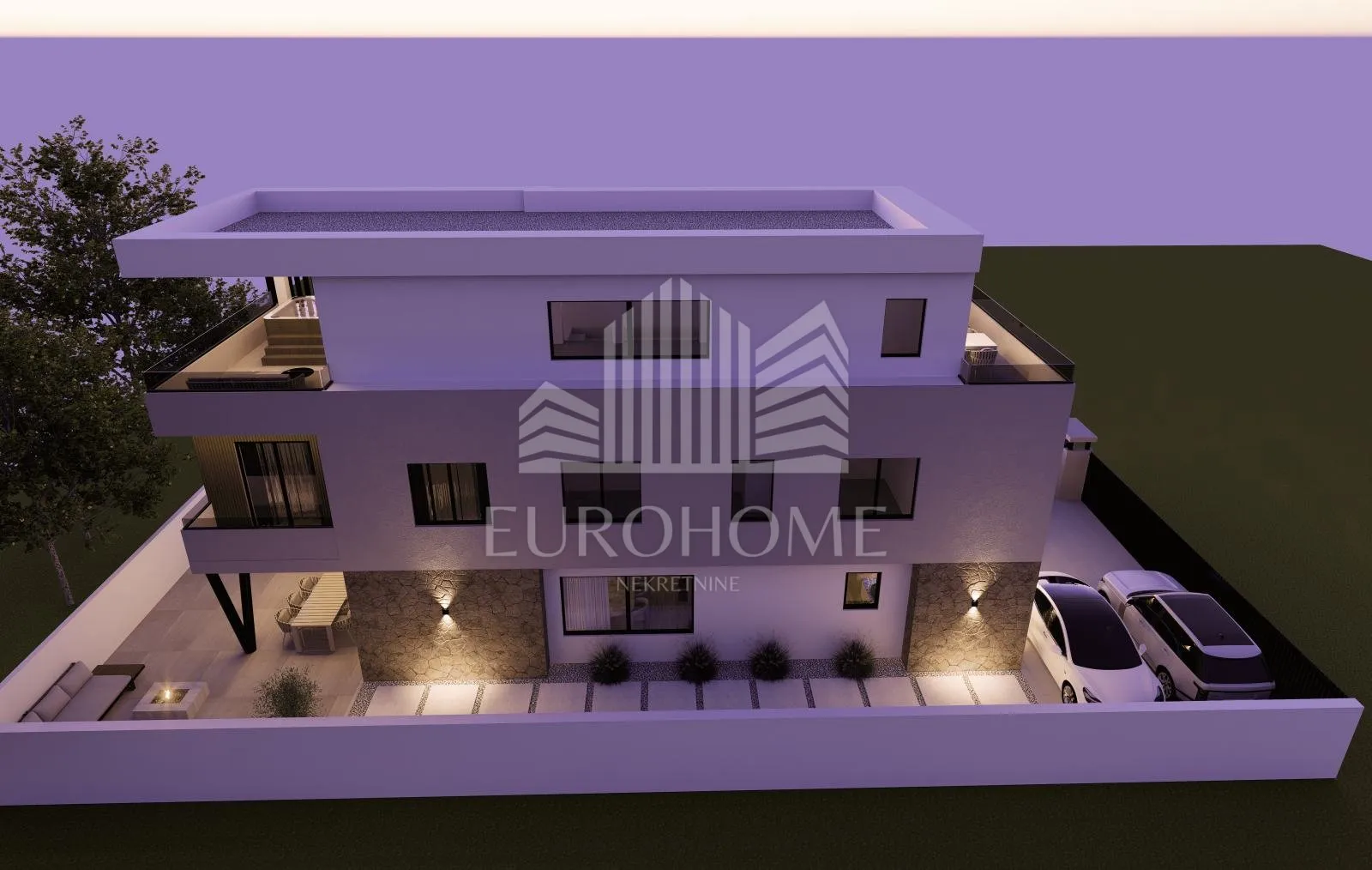 vodice- dvoetažni trosoban stan u novogradnji, 121.00 m2 - slika 2
