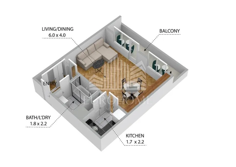 stan 43.8m², baštijanova, trešnjevka sjever - slika 14