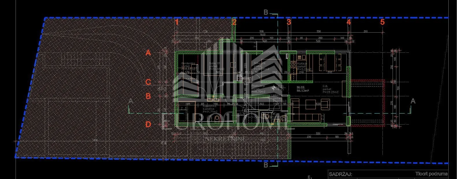 atraktivno zemljište u gračanima 1030 m2 s projektom - slika 11